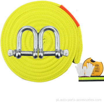 Corda de reboque de carro nylon 3m poderoso fluorescente